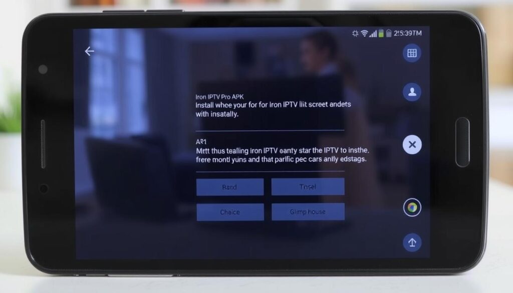 Iron IPTV Pro APK installation